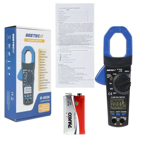 BEETECH AC/DC CLAMPMETER B-6040 - Image 2